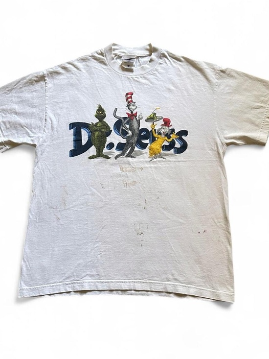 Jerzees Other - Vintage 1990s Dr. Seuss Graphic White Short Sleeve Tee L